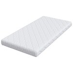 vidaXL Matelas Blanc 160 x 80 cm Mousse