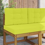 vidaXL Coussin de canapé d'extérieur 2 Pièces Vert Polyester