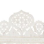 vidaXL Cloison de séparation 3 panneaux Blanc 120x165 cm Bois manguier