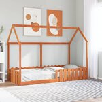 vidaXL Cadre de lit d'enfants forme de maison sans matelas 90x190 cm