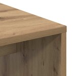 vidaXL Bureau chêne artisanal 102 x 50 x 124 cm Bois d'ingénierie