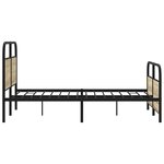 vidaXL Cadre de lit sans matelas 120x190 cm cm chêne sonoma
