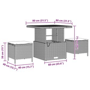 vidaXL Ensemble de canapé de jardin 12 Pièces Noir Poly rotin