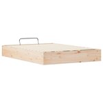 vidaXL Cadre de lit ottoman avec rangement Naturel 160 x 200 cm