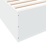 vidaXL Cadre de lit sans matelas blanc 200x200 cm