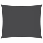 vidaXL Voile de parasol Tissu Oxford rectangulaire 3x4 m Anthracite