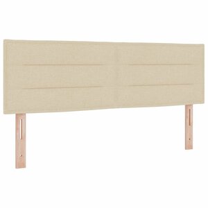 vidaXL Tête de lit Crème tissu
