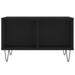 vidaXL Table basse Noir 60x50x36 5 cm Bois d'ingénierie