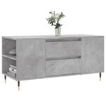 vidaXL Table basse gris béton 102x44 5x50 cm bois d'ingénierie