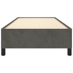 vidaXL Cadre de lit sans matelas gris foncé 80x200 cm velours