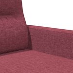 vidaXL Canapé à 3 places Rouge bordeaux 180 cm Tissu