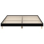 vidaXL Cadre de lit sans matelas noir 150x200 cm bois d'ingénierie