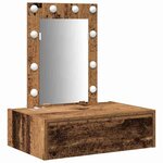 vidaXL Table de Toilette Marron 60 x 40 x 70 cm Bois d'ingénierie