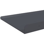 vidaXL Étagère flottante 4 Pièces Anthracite 100 x 18 x 2 5 cm Acier