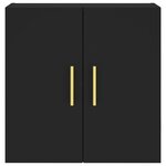 vidaXL Armoire murale noir 60x31x60 cm bois d'ingénierie