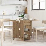 vidaXL Table à dîner 115 x 70 x 75 cm Bois d'ingénierie