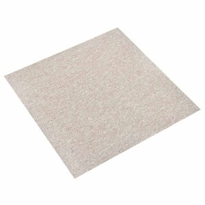 vidaXL Tapis 20 Pièces Beige clair 50 x 50 cm 100  Polypropylène