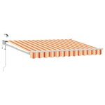 vidaXL Auvent rétractable électrique Multicolore 3 5 x 2 5 m