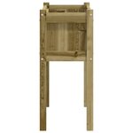 vidaXL Jardinières 2 Pièces avec pieds bois de pin imprégné