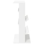 vidaXL Étagère à magazines Blanc 70 x 41 x 96 cm Bois d'ingénierie