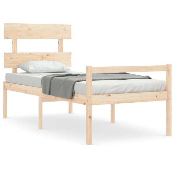 vidaXL Lit pour personne âgée sans matelas bois massif