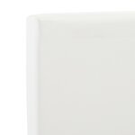 vidaXL Cadre de lit avec tiroirs Blanc Similicuir 140 x 200 cm