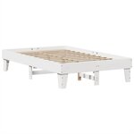 vidaXL Cadre de lit sans matelas blanc 120x190 cm bois de pin massif