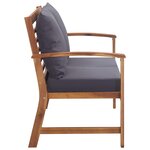 Salon de jardin meuble d'extérieur ensemble de mobilier 4 pièces avec coussins bois d'acacia solide 02_0016094