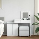 vidaXL Coiffeuse avec LED blanc 115x37x110 5 cm