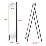 Miroir sur pied 150 x 41 x 60 cm noir 03_0007972