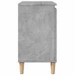 vidaXL Meuble de lavabo gris béton 58x33x60 cm bois d'ingénierie