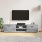 vidaXL Meuble TV Sonoma gris 150 x 39 x 30 cm Bois d'ingénierie