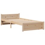 vidaXL Lit bibliothèque sans matelas 90x200 cm bois de pin massif