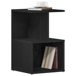 vidaXL Cabinet de chevet 2 Pièces Chêne noir 35 x 35 x 55 cm