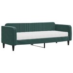 vidaXL Lit de jour avec matelas vert foncé 80x200 cm velours