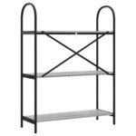 vidaXL Étagère Sonoma gris 80 x 30 x 109 cm Bois d'ingénierie