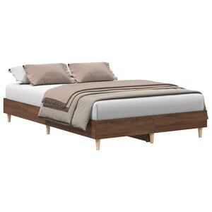 vidaXL Cadre de lit sans matelas chêne marron 120x200 cm