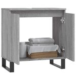 vidaXL Armoire de bain sonoma gris 58x33x60 cm bois d'ingénierie