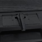 vidaXL Composteur de jardin Noir 280 L Polypropylène