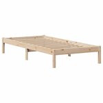 vidaXL Lit bibliothèque sans matelas 90x200 cm bois de pin massif