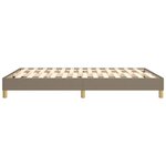 vidaXL Cadre de lit Taupe 140x200 cm Tissu