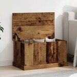 vidaXL Boîtes de rangement vieux bois 70x40x38 cm bois d'ingénierie