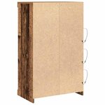 vidaXL Buffet LED Bois ancien 60 5 x 37 x 100 cm Bois d'ingénierie
