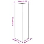 vidaXL Jardinière triangulaire acier résistant aux intempéries