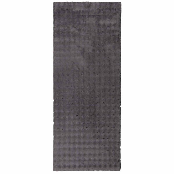 vidaXL Tapis de surface HUARTE Anthracite 150 x 80 cm Polyester