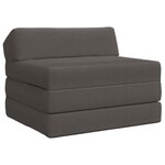 vidaXL Canapé-lit pliable Gris foncé 200 x 70 x 10 cm