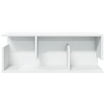 vidaXL Armoire murale 80x20x30 cm blanc bois d'ingénierie