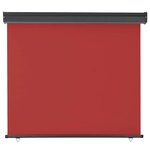 vidaXL Auvent latéral de balcon 125x250 cm Rouge