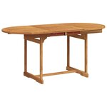 vidaXL Ensemble à manger de jardin 5Pièces bois d'acacia solide textilène