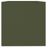 vidaXL Jardinière vert olive 62x47x46 cm acier